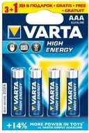 Baterie i akcesoria - Varta BATERIE ALKALICZNE R3 AAA 4szt HIGH ENERGY BAVA 4903 - miniaturka - grafika 1