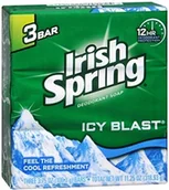 Mydła - Irish Soap Irish Spring Bath Bar, ICY Blast 3.75 oz, 12 Count Bar by  B00I61VI6U - miniaturka - grafika 1