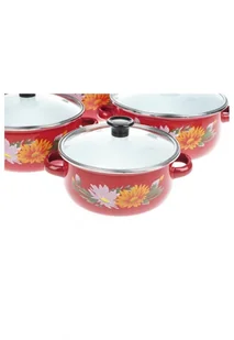 Klausberg Zestaw Garnków Emaliowanych 10 ele Kb-7170-BG KB-7170-BG - Zestawy garnków i patelni - miniaturka - grafika 3