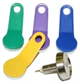 Kasy fiskalne - Olympia Dallas zapięcie z 4 kluczami do kasy rejestrujące 4030152943746 - miniaturka - grafika 1