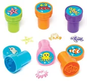 Kinder party - Baker Ross selbstfaerbende świat "pod wodą" dla dzieci do majsterkowania i dekorowania kart i innych prac kreatywnych pieczątki małe prezenty dla letnie festyny (10 sztuk) - miniaturka - grafika 1