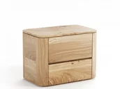 Szafki nocne - Meble Magnat Szafka nocna dębowa lite drewno masywne Monza - miniaturka - grafika 1