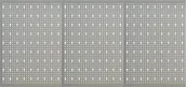 Panele podłogowe - vidaXL Płyta wolnostojąca  Ścienne płyty perforowane 3 szt. 40x58 cm stal 145349 - miniaturka - grafika 1