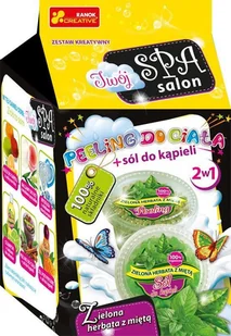 Ranok Peeling do ciała + sól do kąpieli Zielona herbata z miętą CREATIVE - Zabawki kreatywne - miniaturka - grafika 4