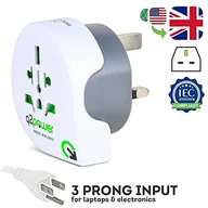 Akcesoria do tabletów i e-booków - Q2 Power q2power World Plug Adapter podróżny, biały/szary 19071571 - miniaturka - grafika 1