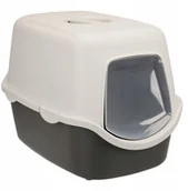 Kuwety dla kotów - Trixie Vico Kryta Kuweta Szara TX-40271 - miniaturka - grafika 1