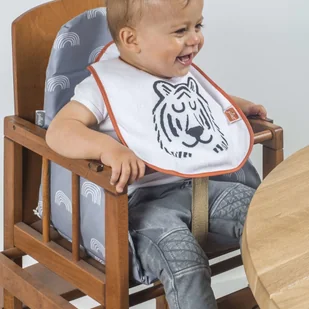 Jollein Poduszka na krzesełko do karmienia, tęcze, szara Smits Assen - Krzesełka do karmienia - miniaturka - grafika 4