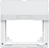 Wyłączniki światła i elektryczne - Merten 516519 pomiędzy pierścionek z pokrywą na zawiasach, biel polarna, Aqua designerska 1326317 - miniaturka - grafika 1