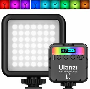 Lampa Led Ulanzi VL 49 Rgb do Dji Rsc 2 / Rs 2 - Lampy studyjne - miniaturka - grafika 3
