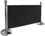 Wyposażenie lokali gastronomicznych - Bolero Płótno odgradzające czarne | wys. 700 mm | szer. 1430 mm CF137 - miniaturka - grafika 1