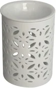 Zapachy do domu - Altom Kominek Zapachowy Do Wosku I Olejków Porcelanowy Marokańskie Wzory Mat Biały - miniaturka - grafika 1