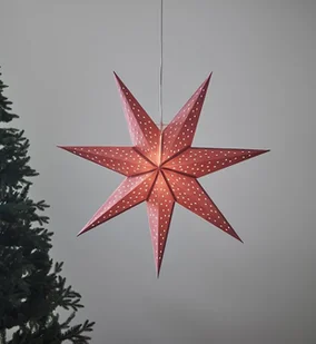 Markslojd Gwiazda Clara, aksamitny wygląd, 75 cm, różowy - Ozdoby bożonarodzeniowe - miniaturka - grafika 5