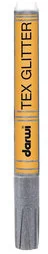 Darwi pisak do tkanin, Tex Glitter, srebrny - Kredki, ołówki, pastele i pisaki - miniaturka - grafika 2