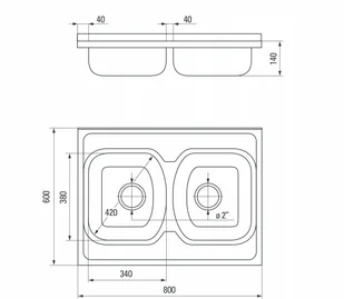 Deante Tango ZM6 020N - Zlewozmywaki - miniaturka - grafika 3