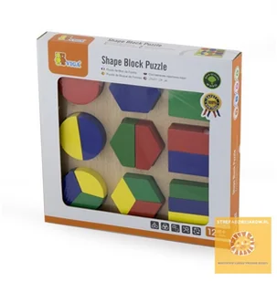 VIGA VIGA Drewniana Układanka Kształty Puzzle - wysyłka/odbiór osobisty w ciągu 24h 58573 - Układanki dla dzieci - miniaturka - grafika 3