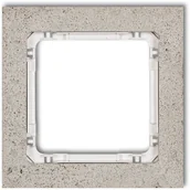 Klawisze i ramki - Karlik Ramka pojedyńcza DECO 27-0-DRB-1 jasnoszara 27-0-DRB-1 - miniaturka - grafika 1