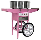 Akcesoria i części AGD - Royal Catering Mobilna maszyna do waty cukrowej bez pokrywy na kółkach 1000056 - miniaturka - grafika 1
