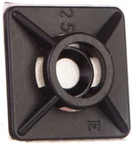 Inne akcesoria elektryczne - Em Group Podstawa przylepna 3,6mm 19x19mm klej czarna BMN0901E 100szt. - miniaturka - grafika 1