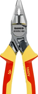 BAHCO wzmocnione szczypce uniwersalne, kombinerki HD 180mm chromowane, w izolacji VDE, [2630SC-180] 2630SC-180 - Kombinerki i obcęgi - miniaturka - grafika 4