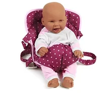 Akcesoria dla lalek - Bayer Chic 2000 782 29 - pasek do noszenia lalki, jagody Dots, liliowy/różowy - miniaturka - grafika 1