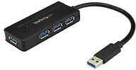 Części i akcesoria do laptopów - STARTECH.COM Startech.COM USB 3.0 Hub 4 port  z przyłączem ładowania  zasilacz sieciowy w zestawie  USB Port rozszerzeń  USB Splitter ST4300MINI - miniaturka - grafika 1