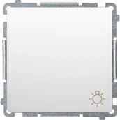 Klawisze i ramki - Simon Przycisk światło Basic BMS1A.01/11 biały - miniaturka - grafika 1