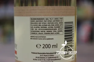 KORANA tonik pielęgnacyjny do twarzy z ekstraktem grejpfruta i lukrecją 200ml - Toniki i hydrolaty do twarzy - miniaturka - grafika 2