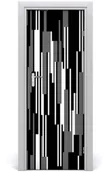 Naklejki na drzwi i meble - Tulup.pl Naklejka fototapeta na drzwi Czarno-białe linie 75x205cm - miniaturka - grafika 1
