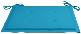 vidaXL vidaXL Poduszki na krzesła ogrodowe, 4 szt., błękitne, 50x50x4 cm - Poduszki na krzesła - miniaturka - grafika 3