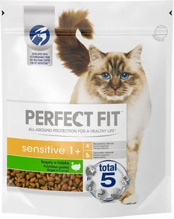 Perfect Fit Sensitive 1+) 3 x 750g Bogaty w indyka sucha karma dla kotów z wrażliwym układem trawiennym - Mokra karma dla kotów - miniaturka - grafika 10