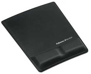 Fellowes Podkładka żelowa pod mysz i nadgarstek Health-V Fabric czarna - pod mysz - Podnóżki, podpórki, podkładki - miniaturka - grafika 2