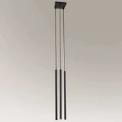 Lampy sufitowe - Shilo Industrialna LAMPA wisząca KOSAME 7846 metalowa OPRAWA loftowy ZWIS tuby czarne - miniaturka - grafika 1