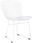 Krzesła - King Home Krzesło NET SOFT białe - biała poduszka MC-020.W.W - miniaturka - grafika 1