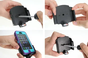 Brodit AB Uchwyt do Apple iPhone 5 & iPhone 5S & iPhone SE w futerale z możliwością wpięcia kabla lightning USB 514437 - Uchwyty samochodowe do telefonów Brodit AB Uchwyt do Apple iPhone 5 & iPhone 5S & iPhone SE w futerale z możliwością wpięcia kabla lightning USB 514437 - Uchwyty samochodowe do telefonów - miniaturka - grafika 5