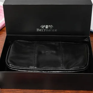 Kosmetyczka czarna piórnik Beltimore M79 - Kosmetyczki, organizery i kuferki - miniaturka - grafika 7