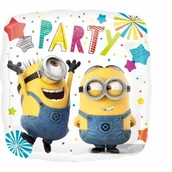Urodziny dziecka - Amscan Balon foliowy Party Minionków kwadrat 43cm 3615901 - miniaturka - grafika 1