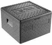 Wyposażenie lokali gastronomicznych - Thermohauser EPP pojemnik termiczny do pizzy, czarny, z pokrywką, 25,0 l 4000249778 - miniaturka - grafika 1