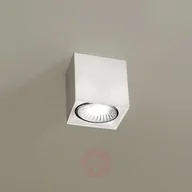 Lampy sufitowe - Milan Biała lampa sufitowa DAU SPOT z kształcie kostki - miniaturka - grafika 1