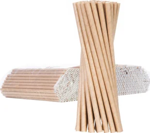 GSG24 Słomki papierowe BIO ekologiczne PAPER STRAWS 6/205mm - br$271zowe 500szt. - Słomki do napojów - miniaturka - grafika 2