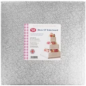 Inne naczynia kuchenne - Tala Square Cake Drum  Silver  12" 10A22212 - miniaturka - grafika 1