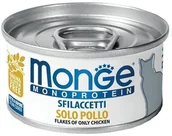 Mokra karma dla kotów - Monge CAT MONOPROTEIN - PŁATKI Z KURCZAKA 80G - miniaturka - grafika 1