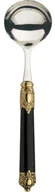 Łyżki - Casa Bugatti Łyżka do sosów Rinascimento Gold Black RIDN-02413 - miniaturka - grafika 1