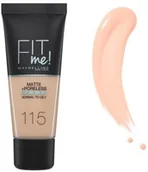 Podkłady do twarzy - Maybelline Fit me podkład 115 Ivory 30ml 43382-uniw - miniaturka - grafika 1