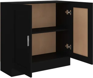 VidaXL Szafka na książki, czarna, 82,5 x 30,5 x 80 cm, płyta wiórowa 802706 VidaXL - Regały - miniaturka - grafika 5