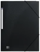 Teczki i skoroszyty - Elba 400104347 teczka narożna, 10 sztuk, z tworzywa sztucznego, DIN A4, nieprzezroczysta, czarna, z 2 gumowymi ściągaczami, teczka na dokumenty, idealna do biura i organizacji mobilnej 400104347 - miniaturka - grafika 1