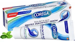 GLAXOSMITHKLINE CONSUMER HEALTHCARE SP. Z O.O. Corega pasta 2w1 do mycia protez zębowych i zębów smak miętowy 75 ml 7068496 - Higiena protez i aparatów ortodontycznych - miniaturka - grafika 2