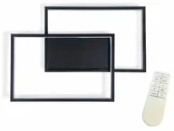 Lampy ścienne - BERGE LAMPA LED TOLEDO SUFITOWO - ŚCIENNA 48W CZARNA - MULTIKOLOR (3000-6000K) + PILOT LAMPA-B7206 - miniaturka - grafika 1