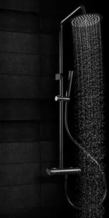 Deante NAC N1QK CASCADA NERO DESZCZOWNIA ARNIKA Z BAT MIESZACZOWĄ - Zestawy prysznicowe - miniaturka - grafika 7
