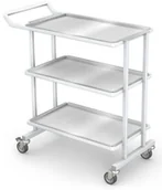 Meble i wyposażenie gabinetów medycznych - Ztm Tech-med D-01/A-ST wózek oddziałowy szpitalny D-03-3T-66-ST - miniaturka - grafika 1