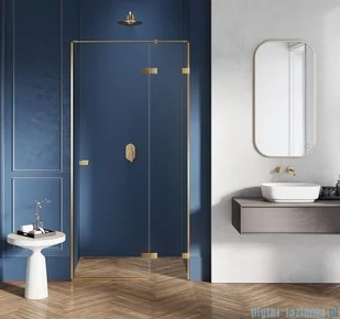 NEW TRENDY Avexa Gold drzwi wnękowe 120x200 cm przejrzyste prawa EXK-1723 | - Akcesoria do armatury i ceramiki - miniaturka - grafika 2